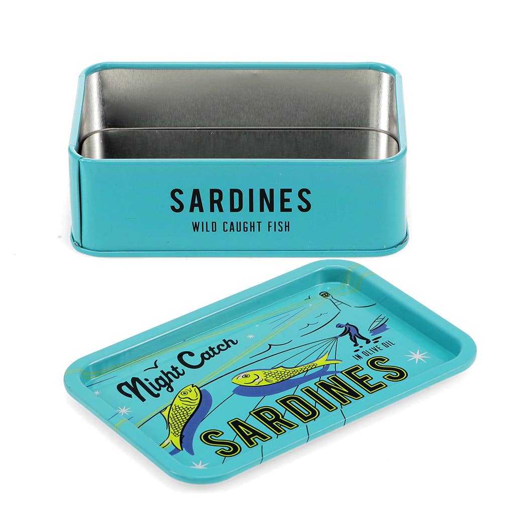 Mini boîte de rangement avec couvercle - Sardines