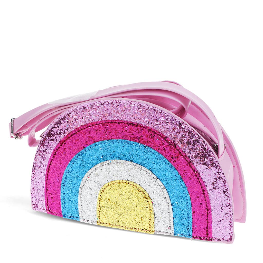 Sac à main pailleté - Arc-en-ciel