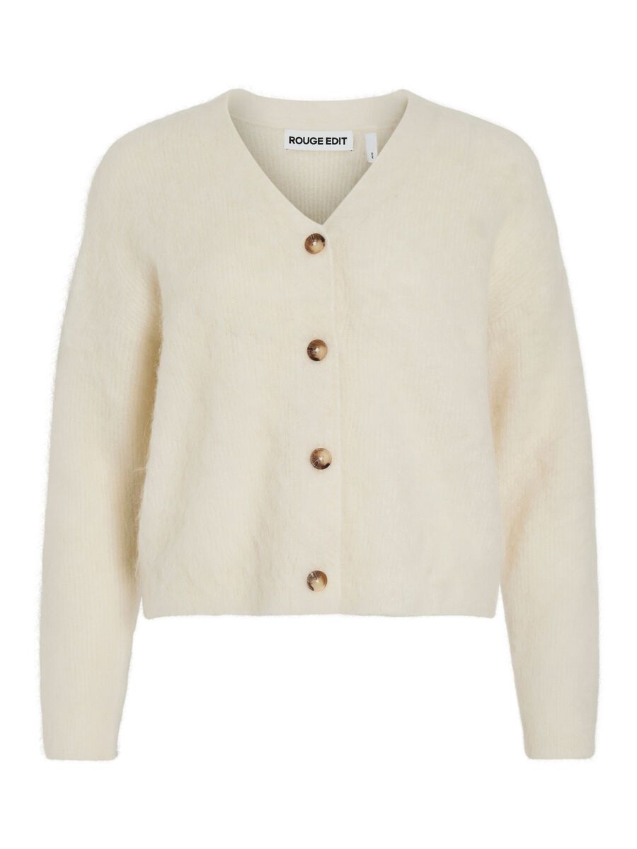 ROUROSE L/S V-NECK CARDIGAN