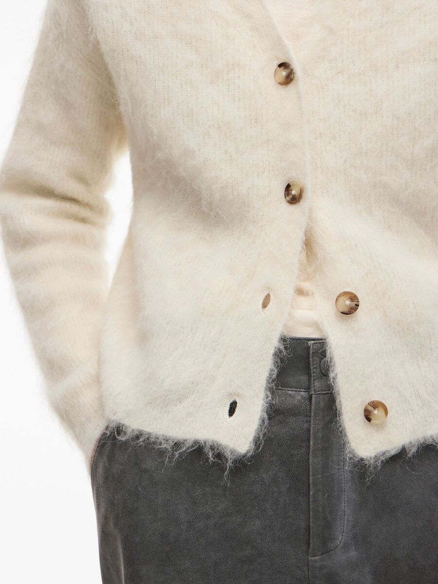 ROUROSE L/S V-NECK CARDIGAN