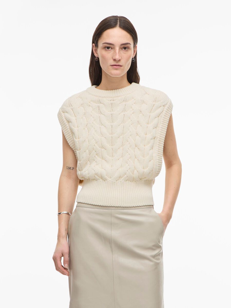 ROUCALIA O-NECK KNITTED VEST