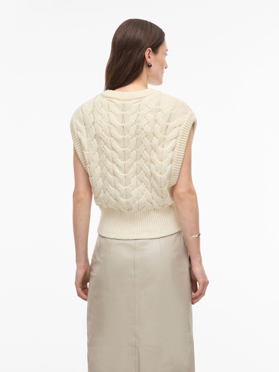 ROUCALIA O-NECK KNITTED VEST