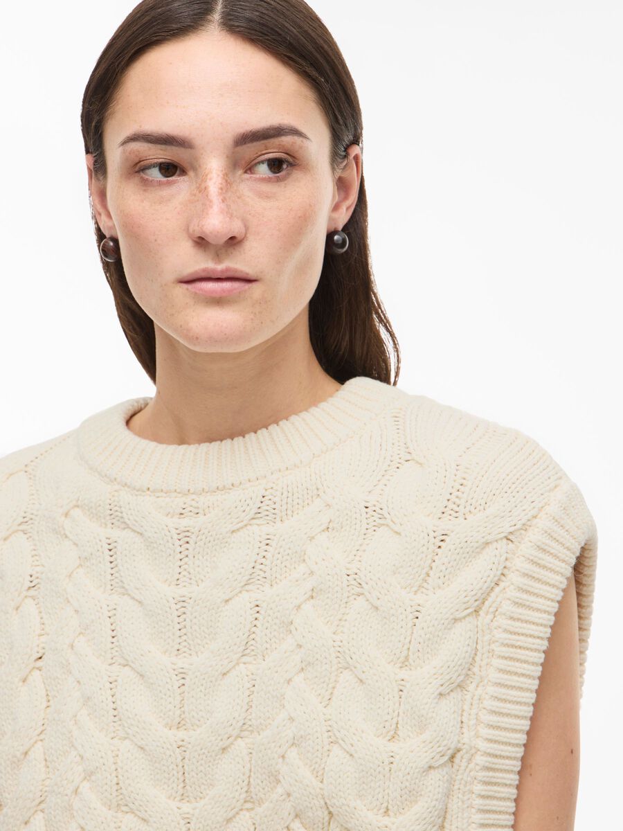 ROUCALIA O-NECK KNITTED VEST