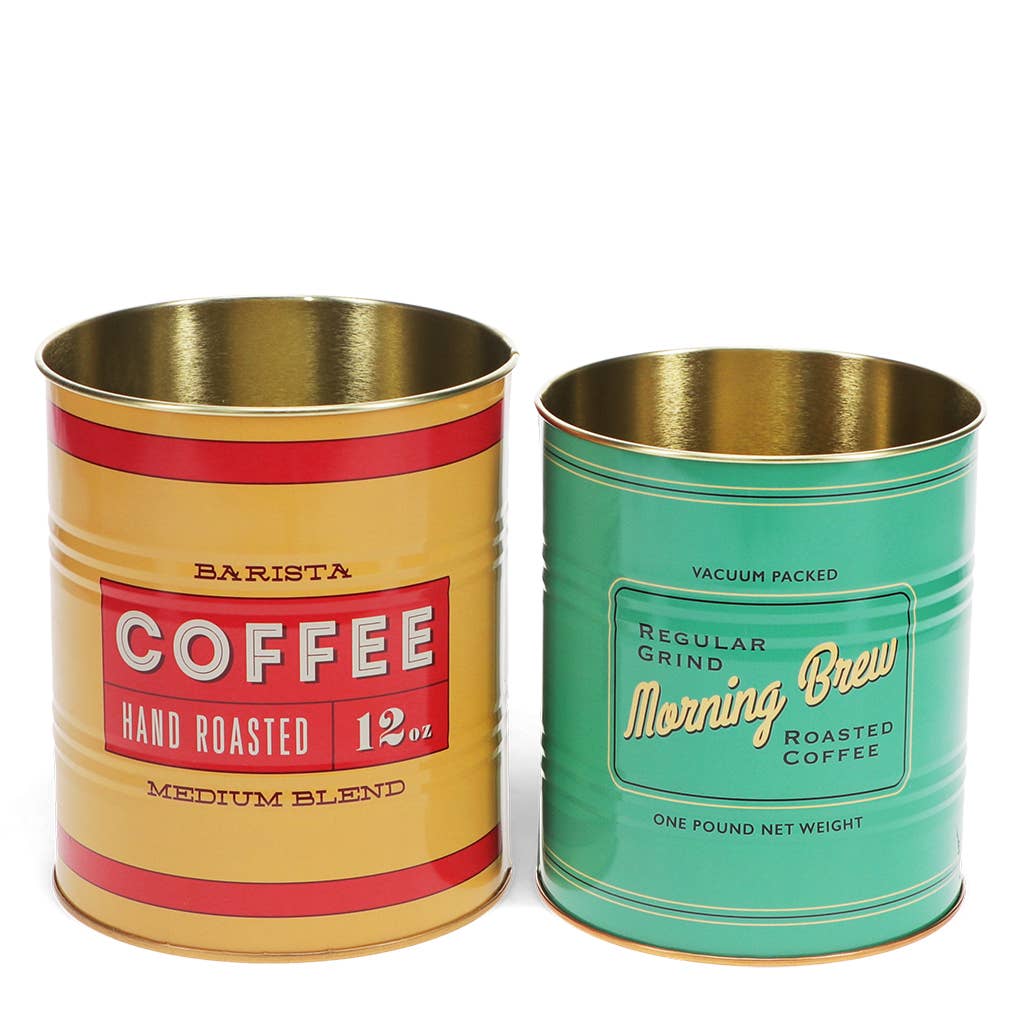Boîtes de rangement moyennes (lot de 2) - Café vintage