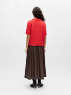 OBJDEBBIE S/S RE KNIT POLO 143