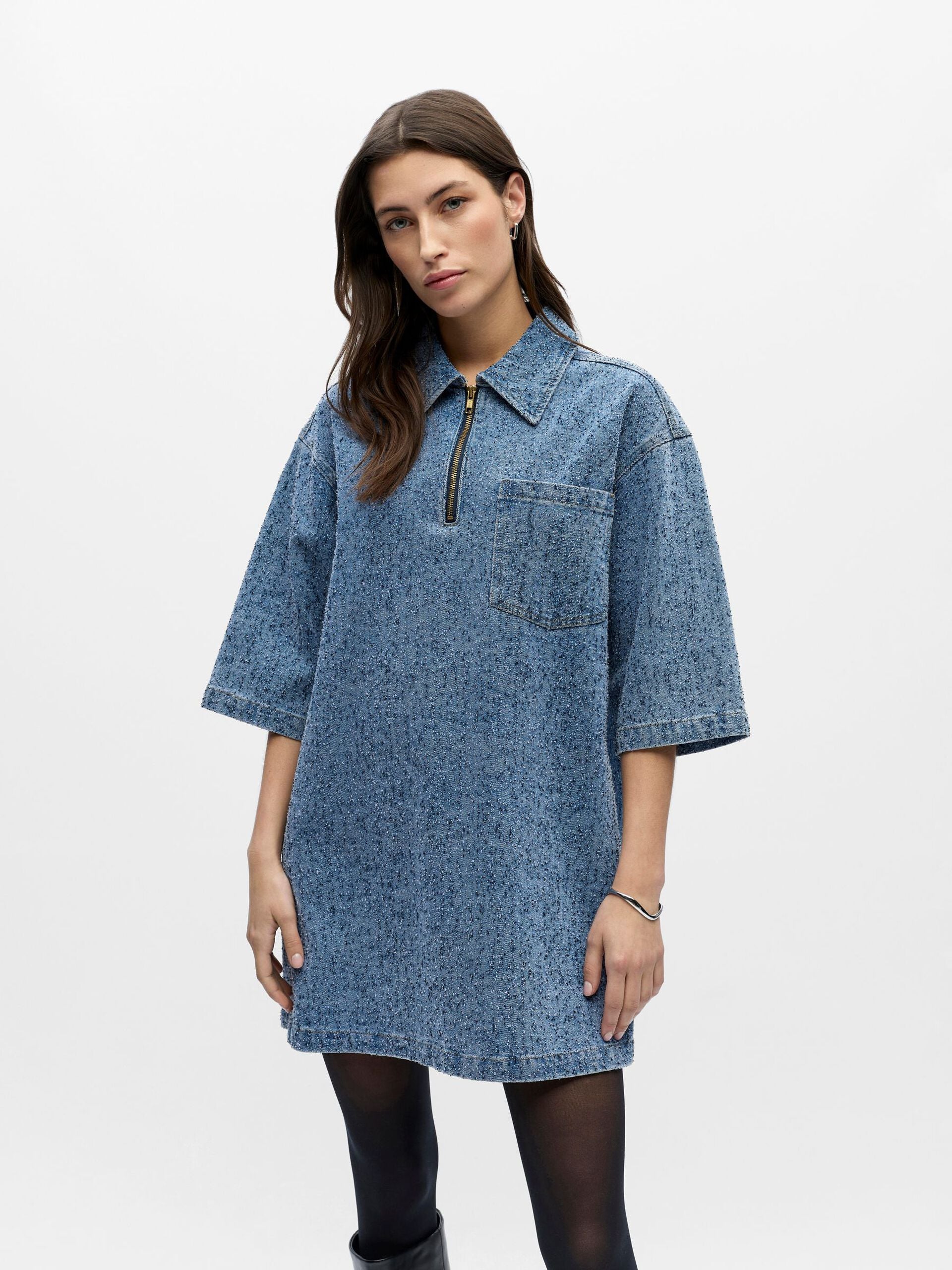 OBJFRIDA 3/4 SLEEVE LO DRESS NOOS