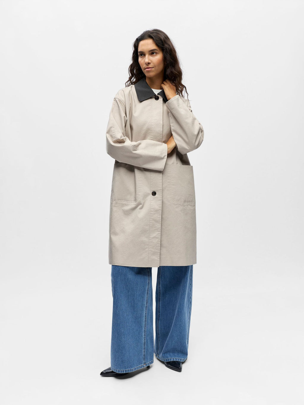 OBJALORA L/S LO LONG TRENCHCOAT 143