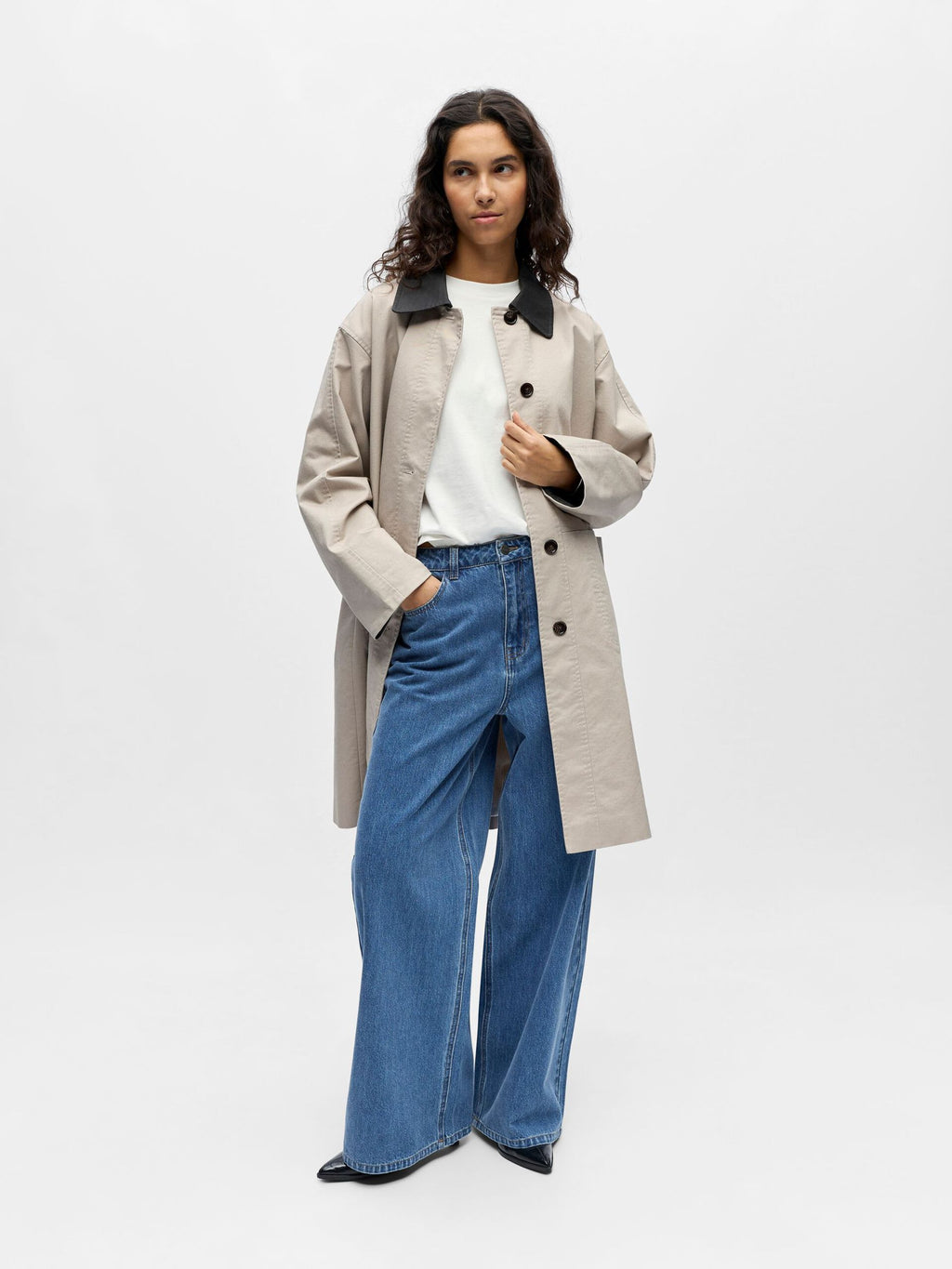 OBJALORA L/S LO LONG TRENCHCOAT 143