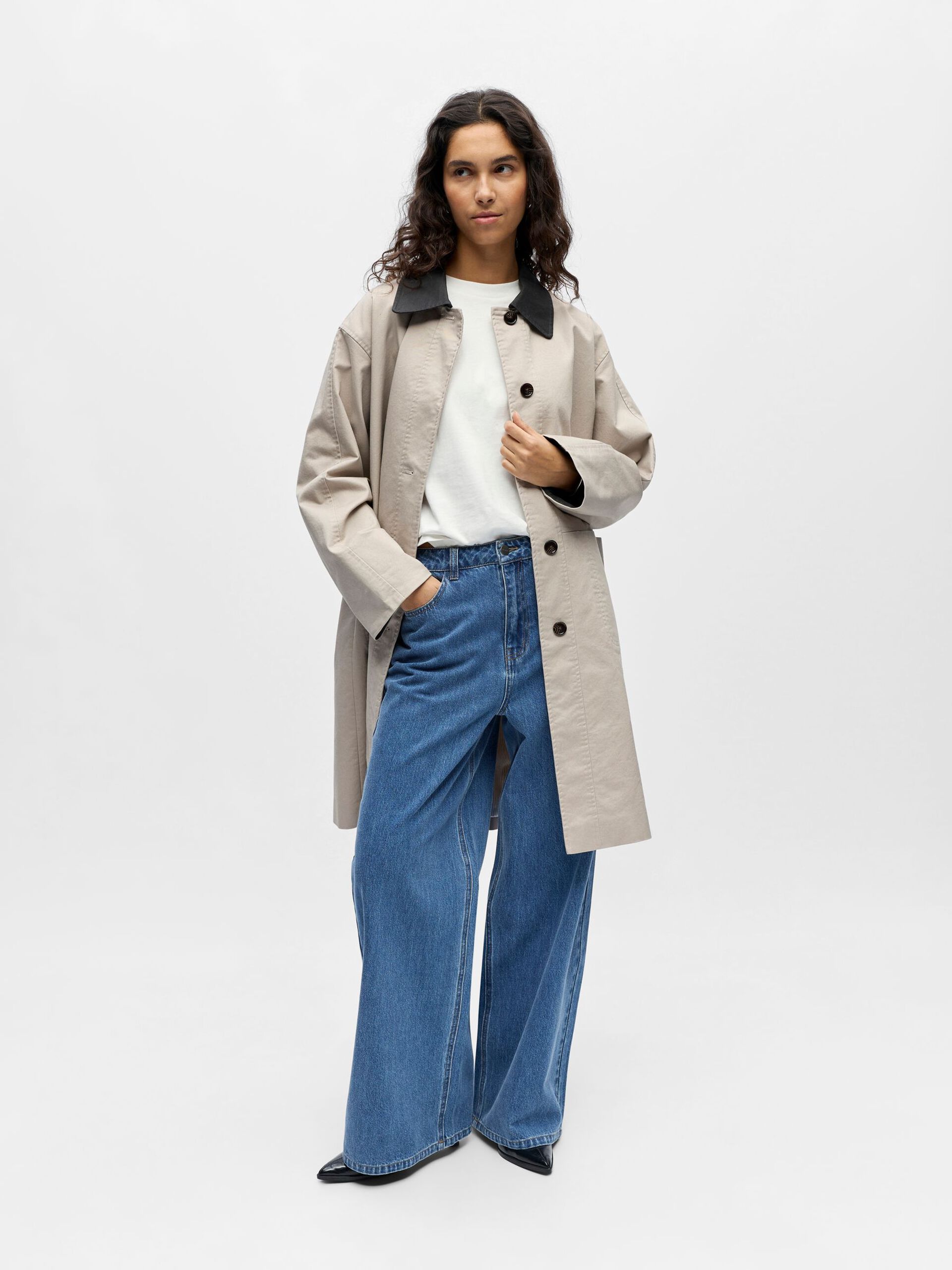 OBJALORA L/S LO LONG TRENCHCOAT 143