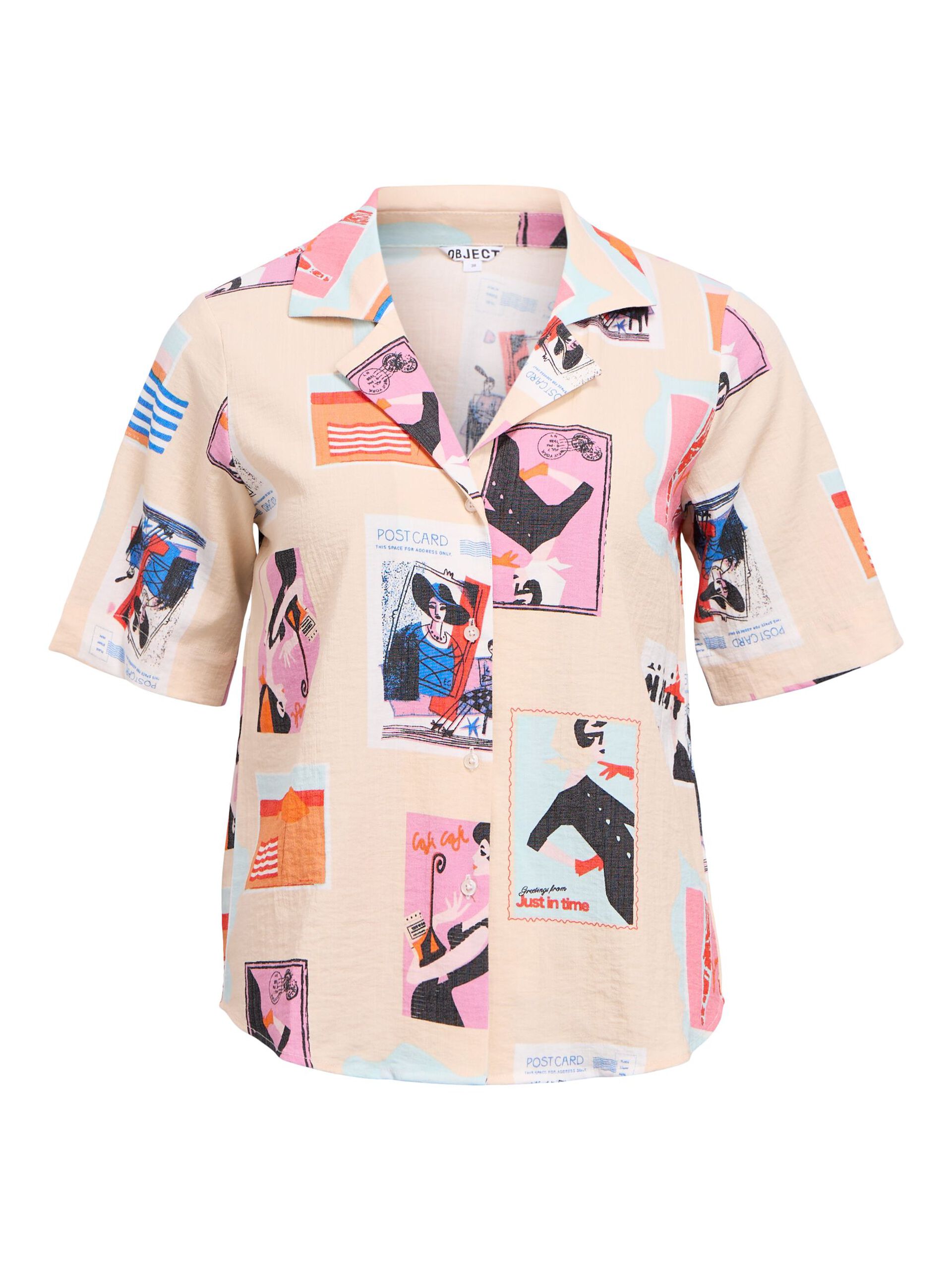 OBJTRACY 2/4 RE V-NECK SHIRT 143