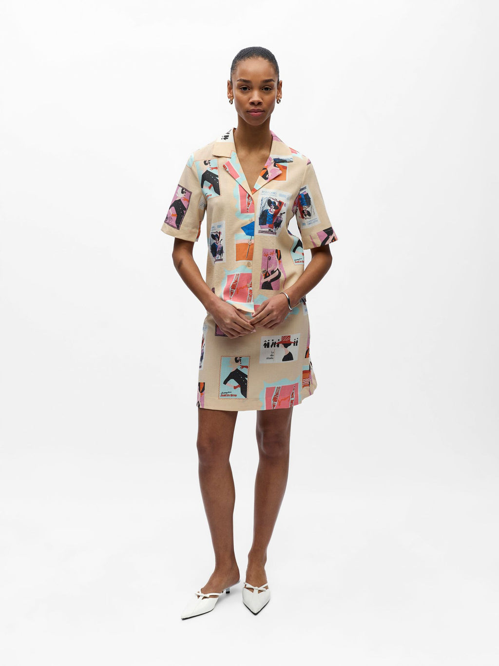 OBJTRACY 2/4 RE V-NECK SHIRT 143