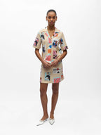 OBJTRACY 2/4 RE V-NECK SHIRT 143