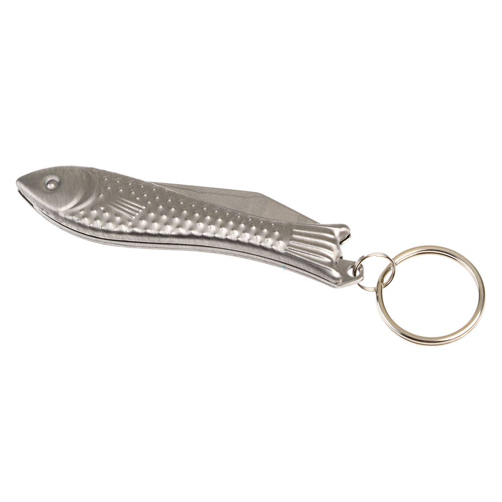 Porte-clés couteau de poche en forme de poisson - Esprit d'Aventure