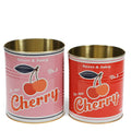 Boîtes de rangement moyennes (lot de 2) - Cerise