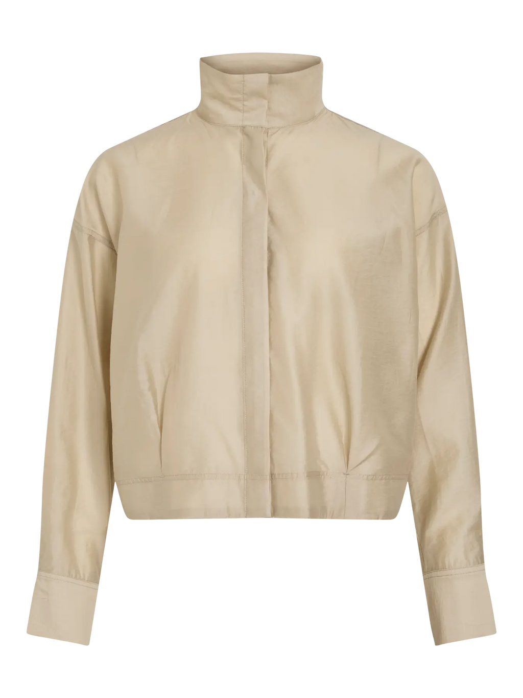 ROUSTINA L/S HIGH NECK SHIRT/1