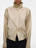 ROUSTINA L/S HIGH NECK SHIRT/1