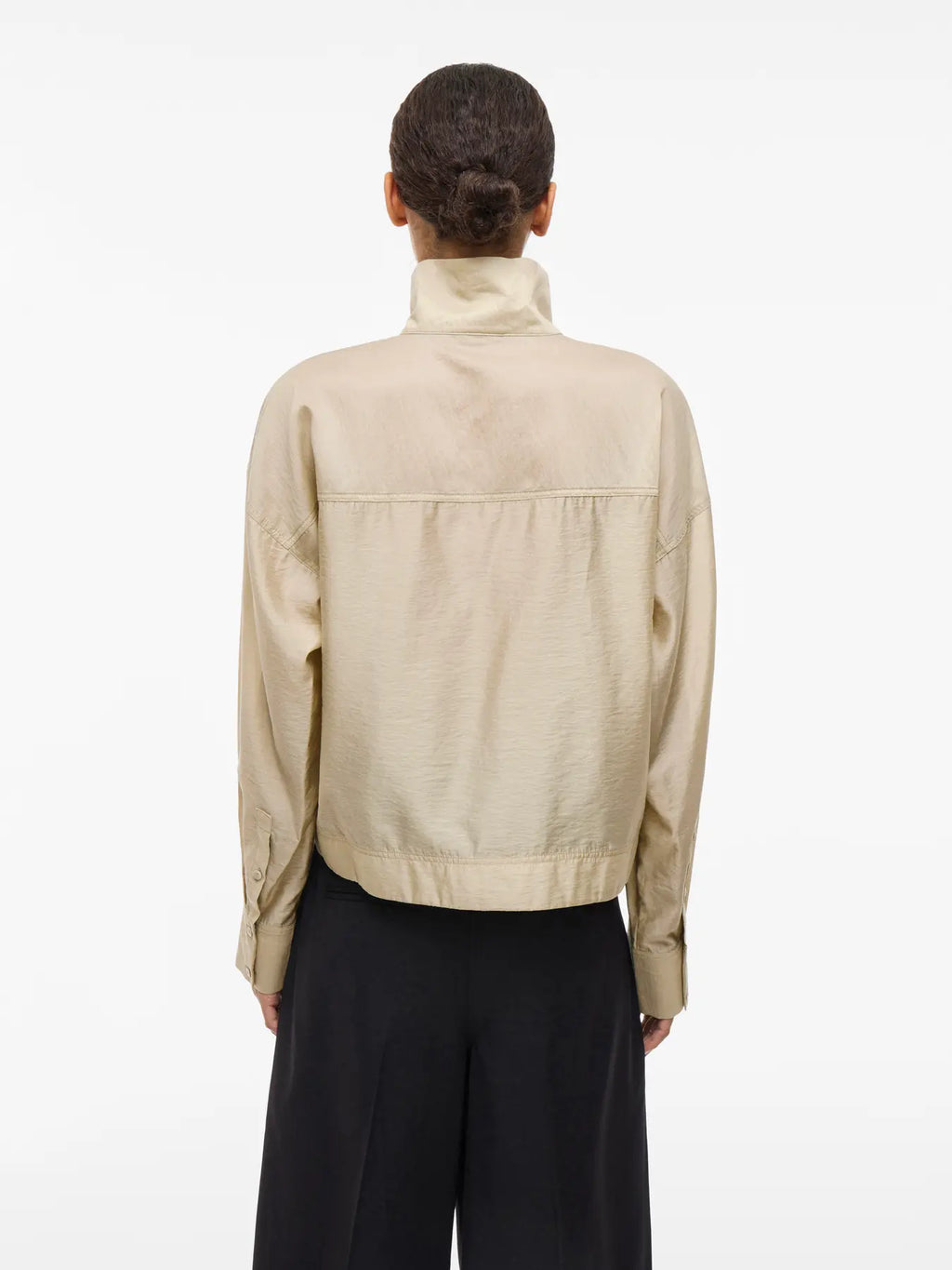 ROUSTINA L/S HIGH NECK SHIRT/1