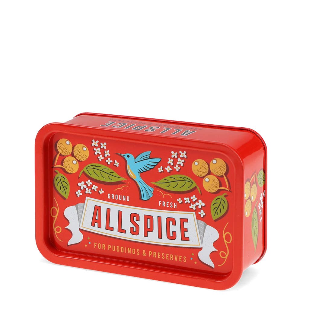 Mini boîte de rangement en métal avec couvercle - Piment de la Jamaïque