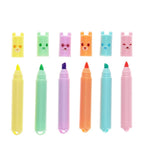 Mini surligneurs (lot de 6) - Ours