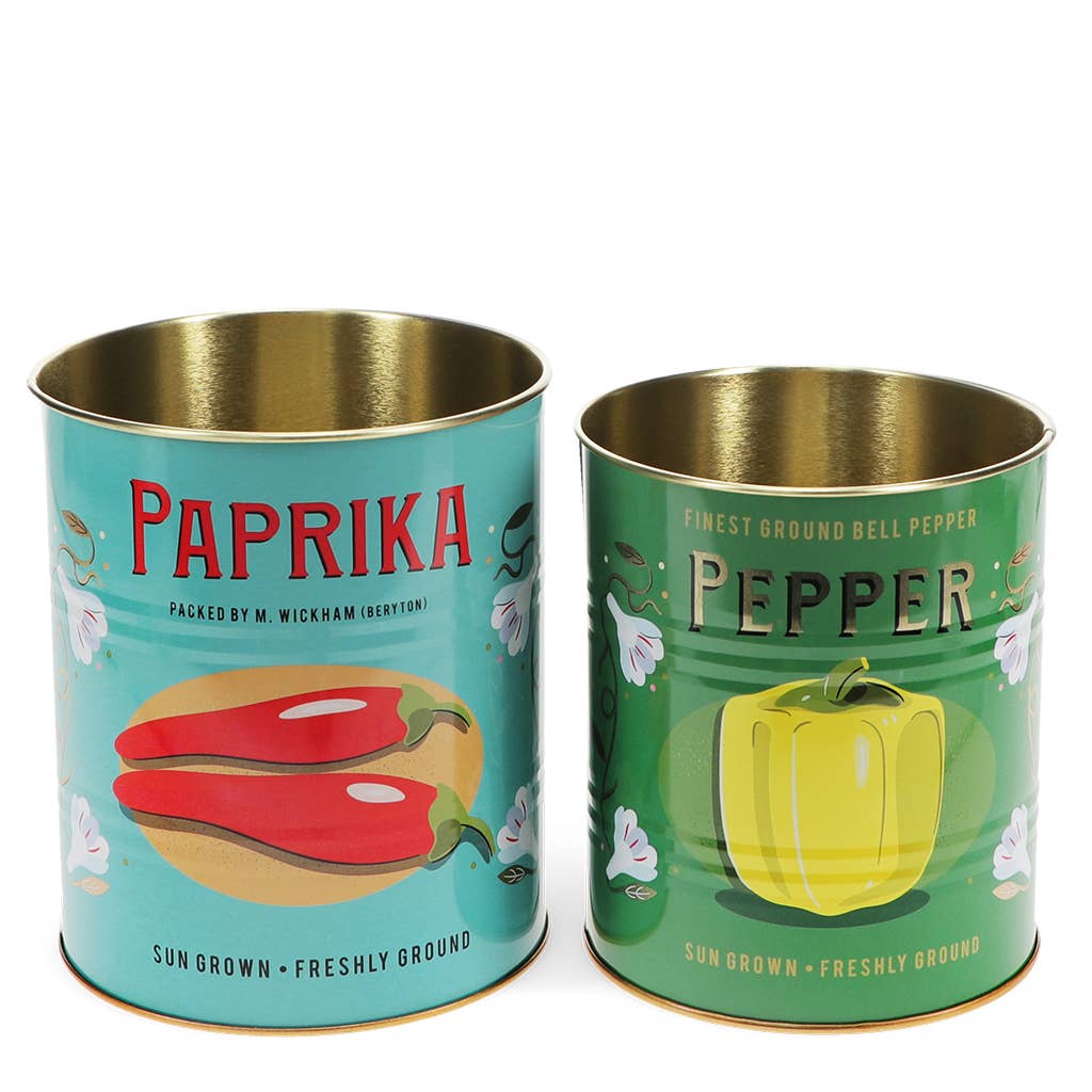 Boîtes de rangement moyennes (lot de 2) - Paprika et poivre