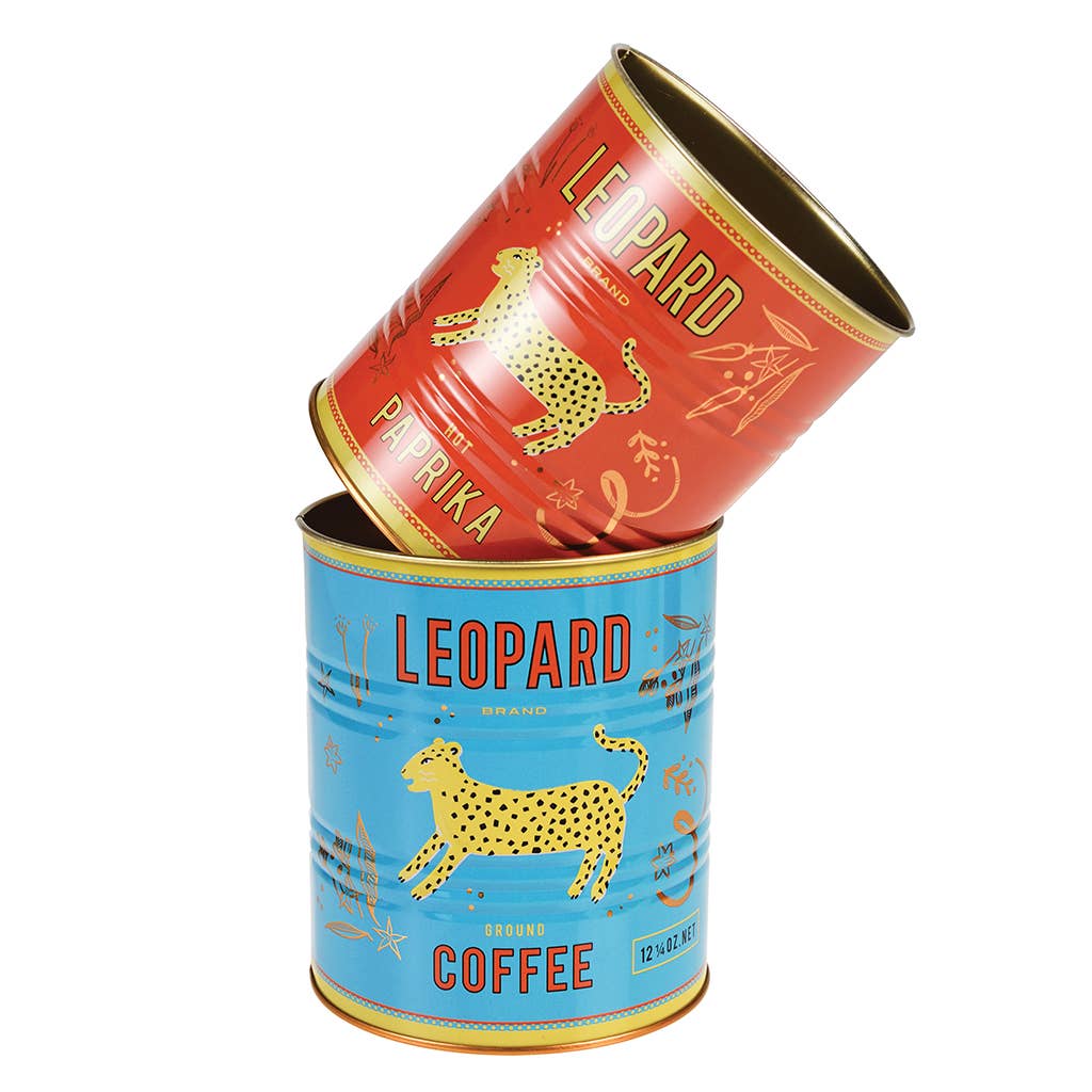 Boîtes de rangement moyennes (lot de 2) - Léopard