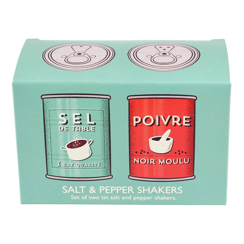 Salières et poivrières en étain - Sel et poivre