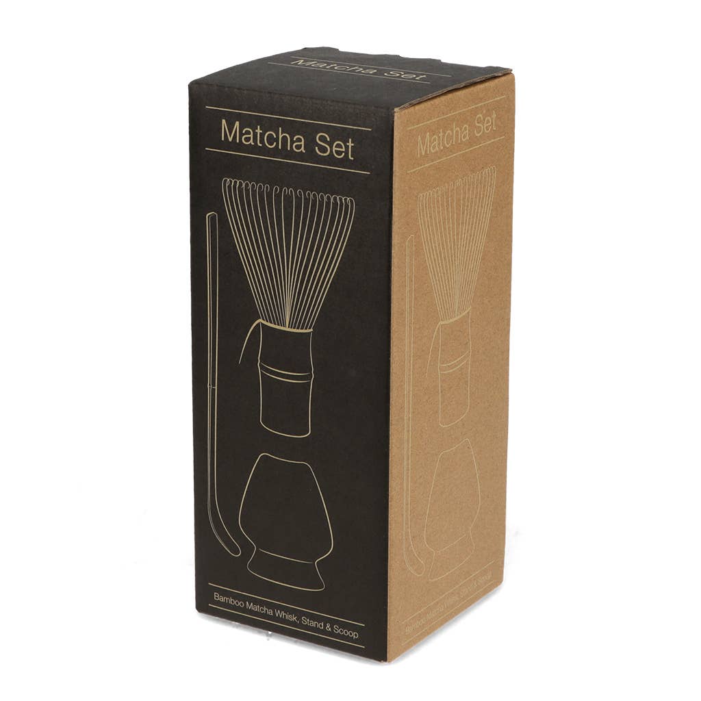 Ensemble de fouet à matcha fait main avec support