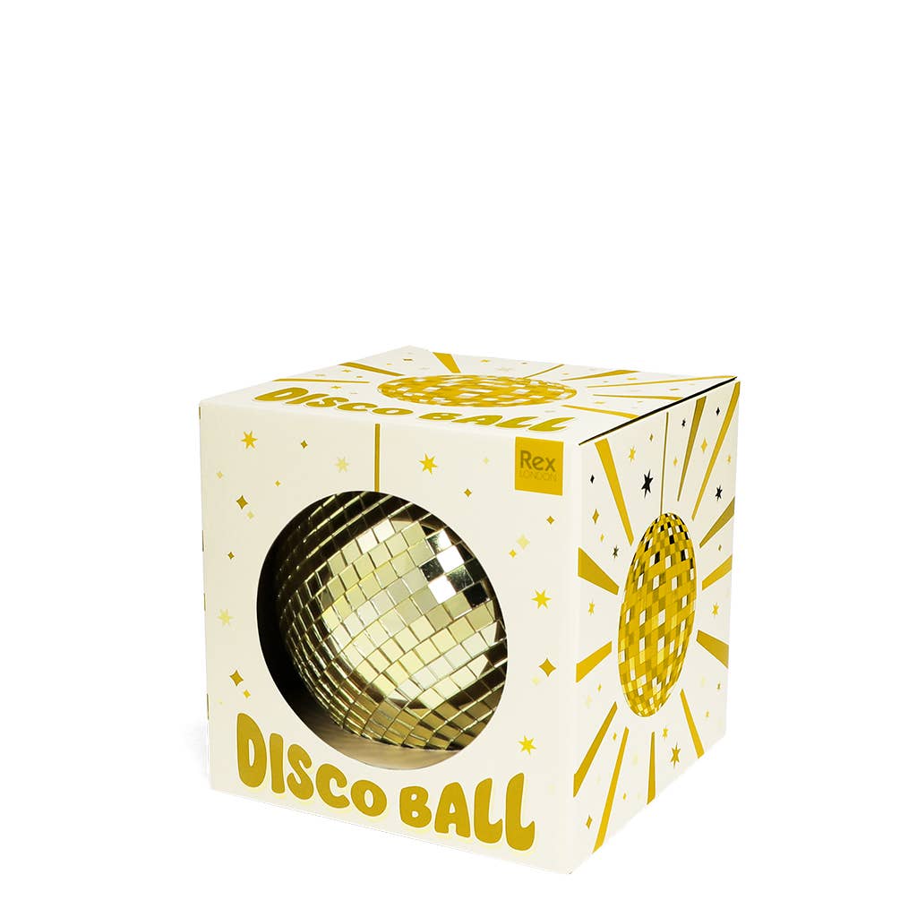 Boule disco suspendue (10 cm) - Or