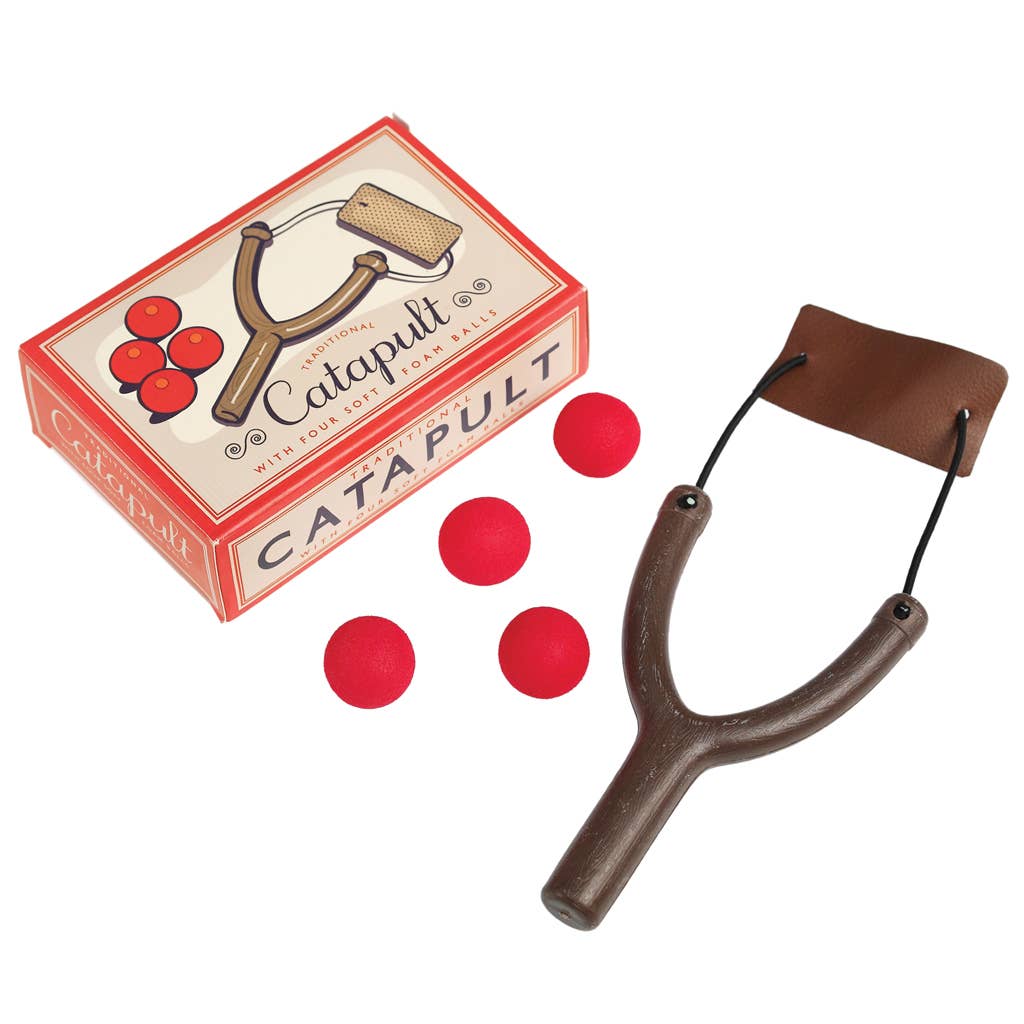 Jouet catapulte avec 4 balles en mousse