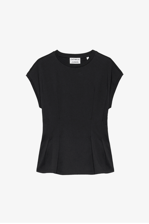 TSHIRT WITH WAIST PLEATS