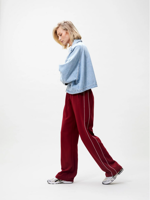 TRACKSUIT TROUSERS WITH PIPING