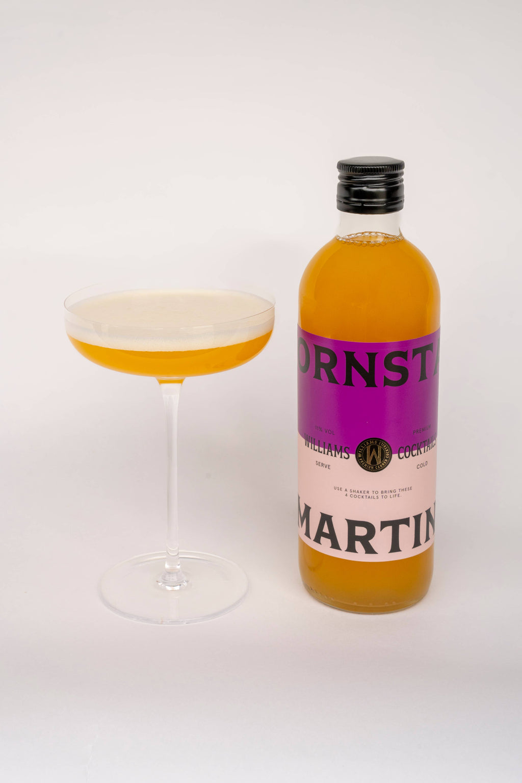 Cocktails Pornstar Martini en bouteille, prêts à boire (11 %)