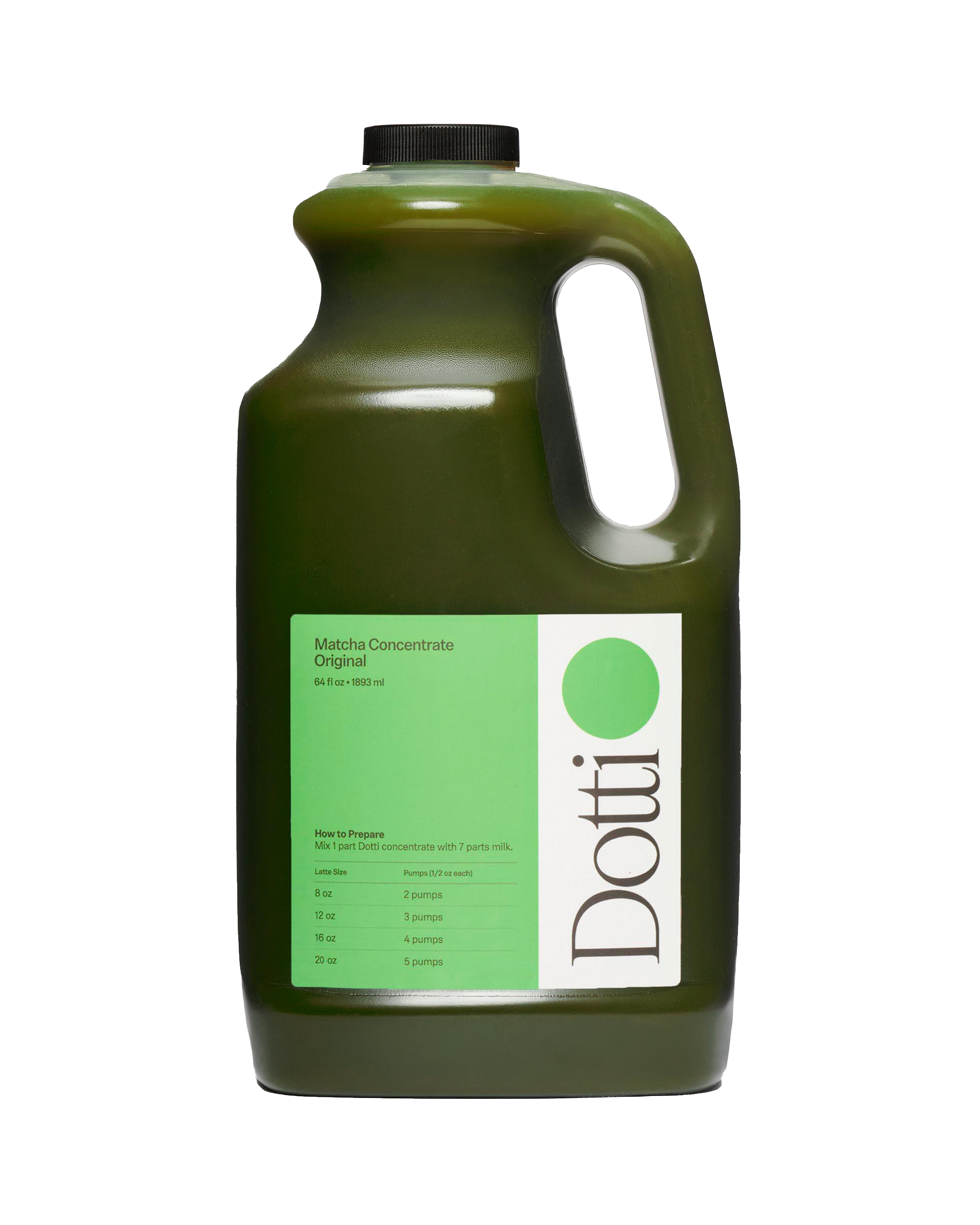 Pack de 4 : concentré de matcha 7:1 + 2 pompes (1/2 oz par pompe)