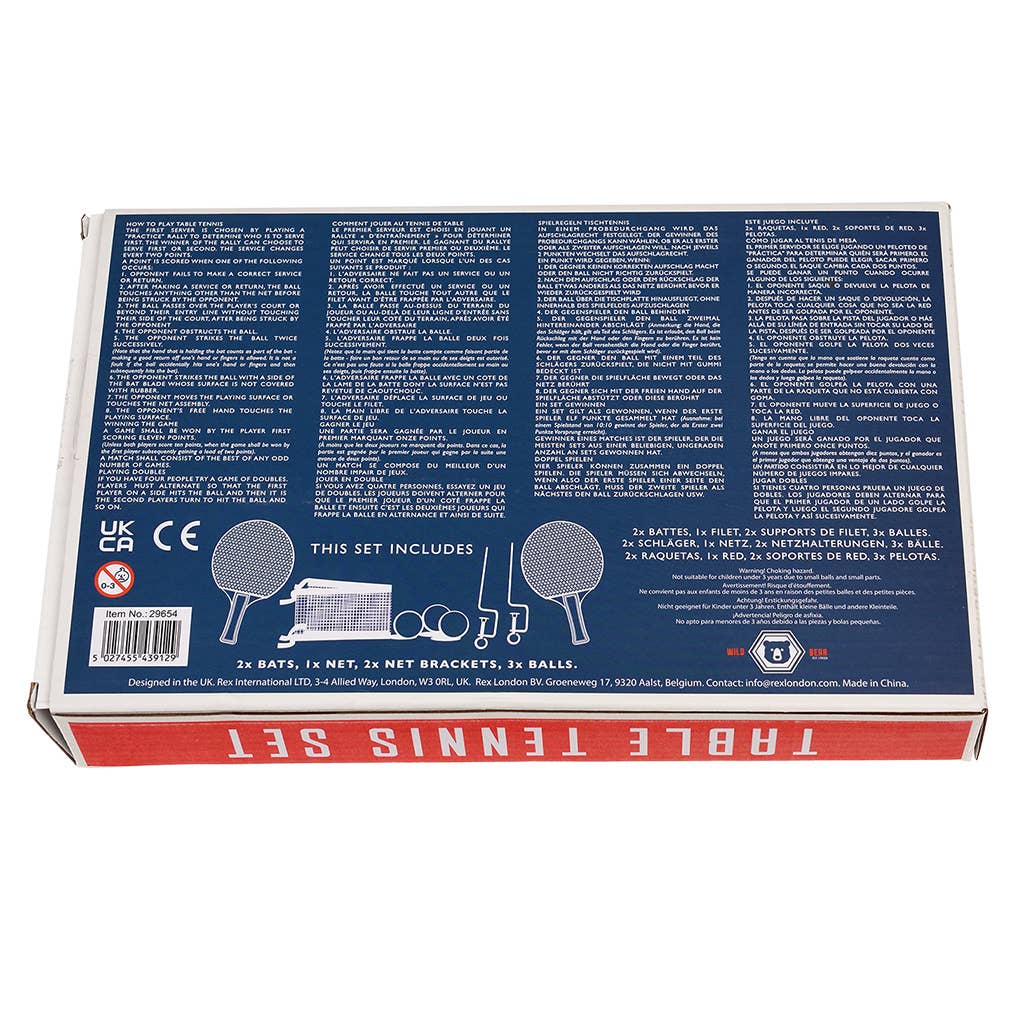 Set de tennis de table - Ours Sauvage