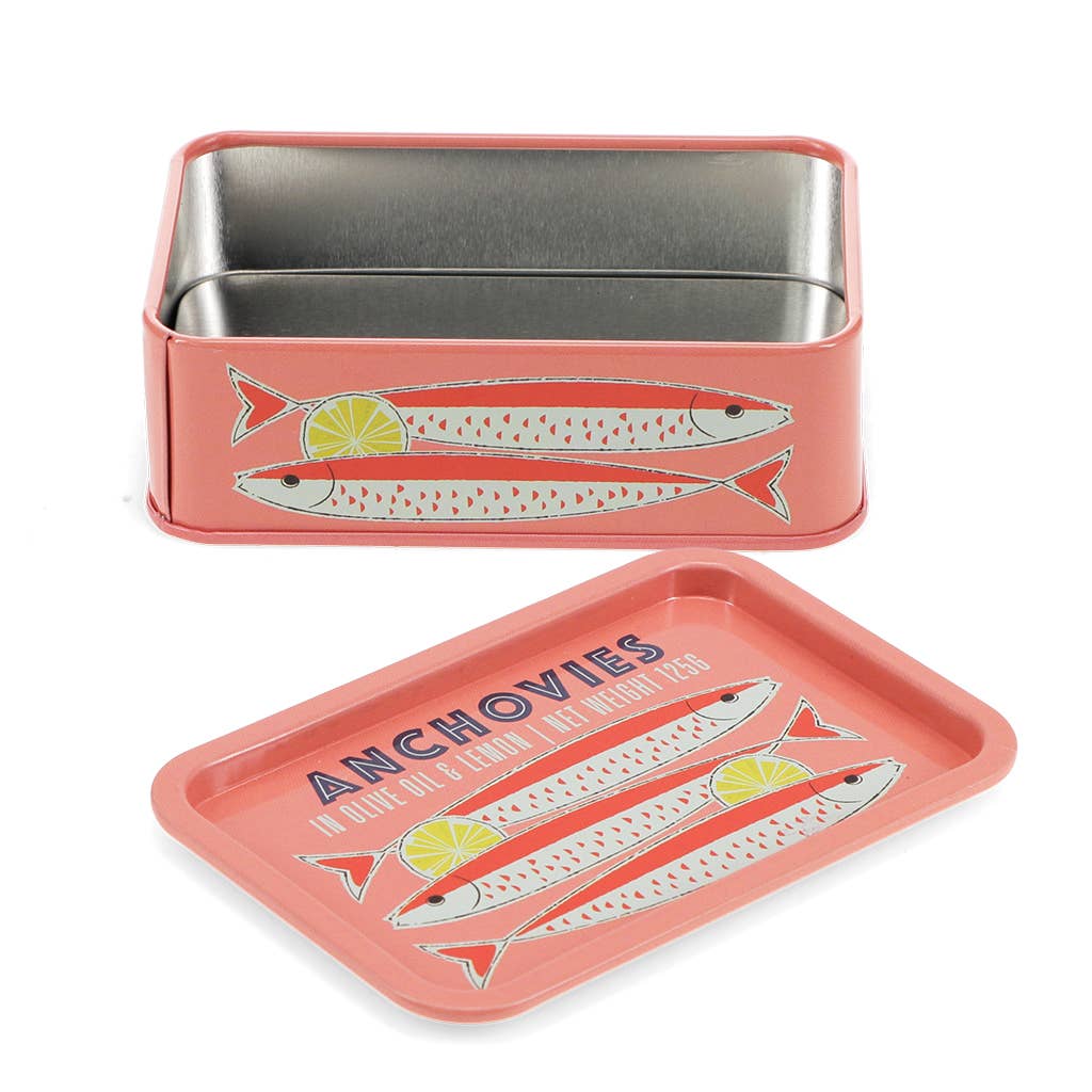 Mini boîte de rangement avec couvercle - Anchois