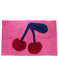 Tapis de bain en coton tufté - Cerise