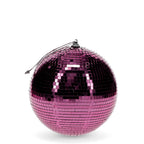 Boule à facettes suspendue (15 cm) - Rose