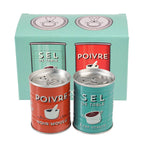 Salières et poivrières en étain - Sel et poivre