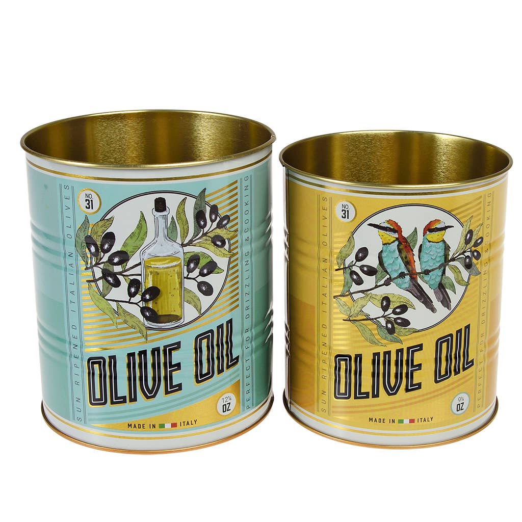 Boîtes de rangement moyennes (lot de 2) - Huile d'olive