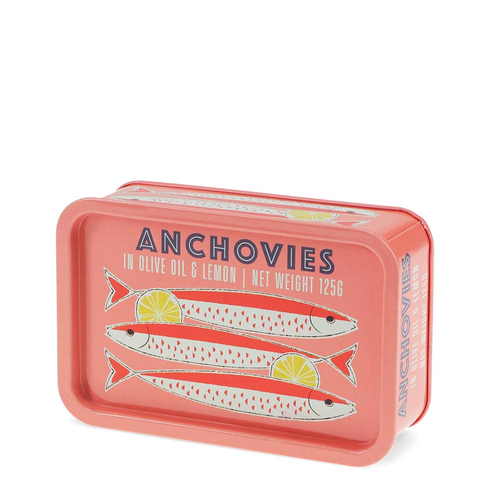 Mini boîte de rangement avec couvercle - Anchois