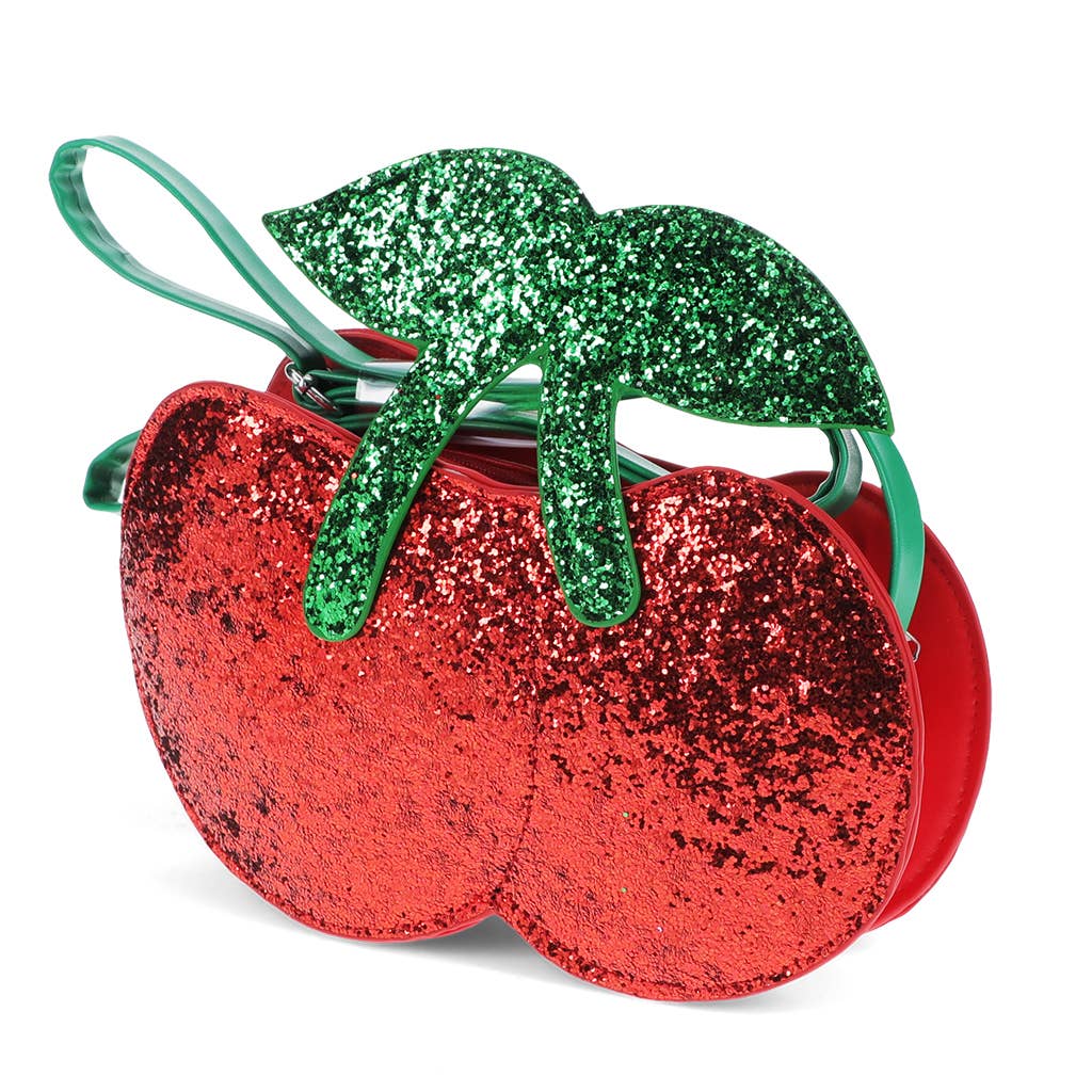 Sac à main pailleté - Cerise