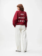 GRAPHIC SWEATER WITH PIPING