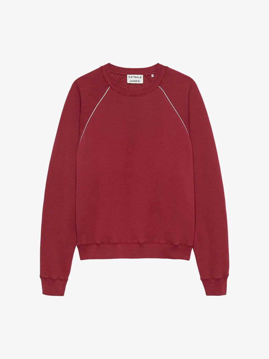 GRAPHIC SWEATER WITH PIPING