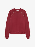 GRAPHIC SWEATER WITH PIPING