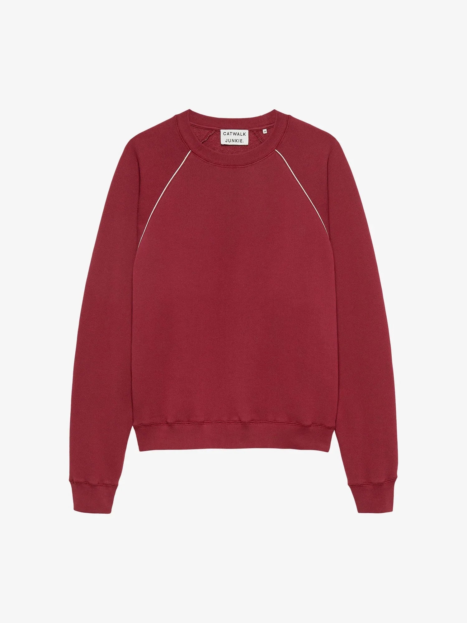 GRAPHIC SWEATER WITH PIPING