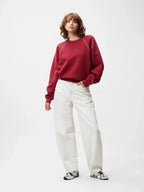 GRAPHIC SWEATER WITH PIPING