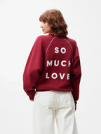 GRAPHIC SWEATER WITH PIPING