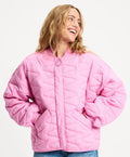 QUILTED CHEERING PINK